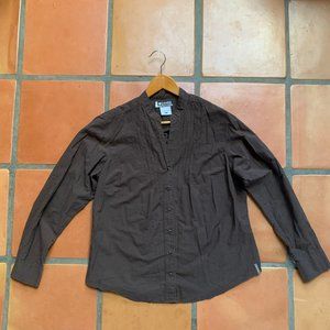Brown Columbia Button Down Women's XL